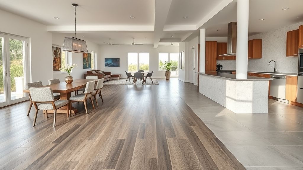 Mixing and Matching Flooring Styles in Open-Plan Homes