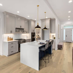Mullican Durable Sawn Engineered White Oak Hardwood Floor Bellême Ardennes Room