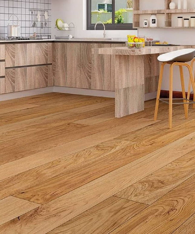 BHW Harmony Waterproof Engineered Hardwood White Oak Floors Aidan  55910 Room