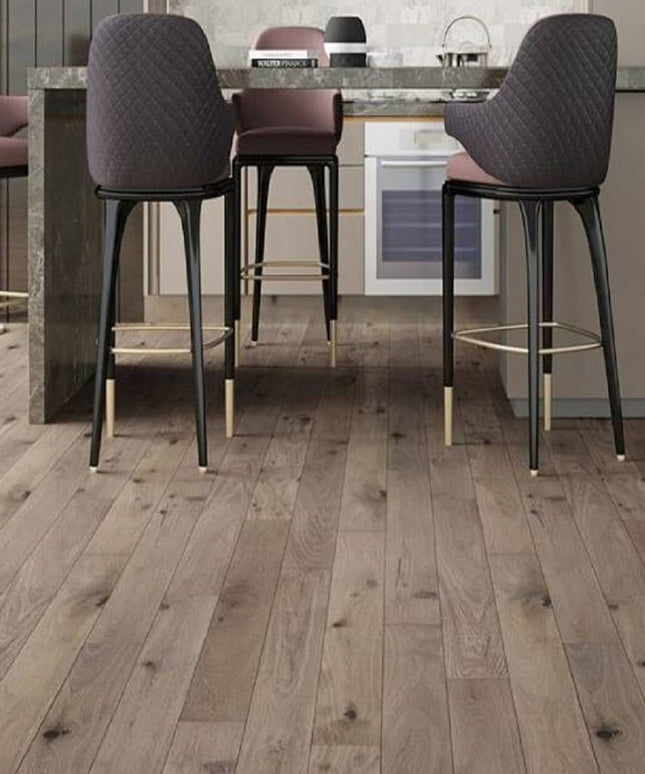 BHW Trinity Waterproof Engineered Hardwood White Oak Floors  Arlet  8005 Room