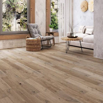 BHW Trinity Waterproof Engineered Hardwood White Oak Floors  Geneva  8007