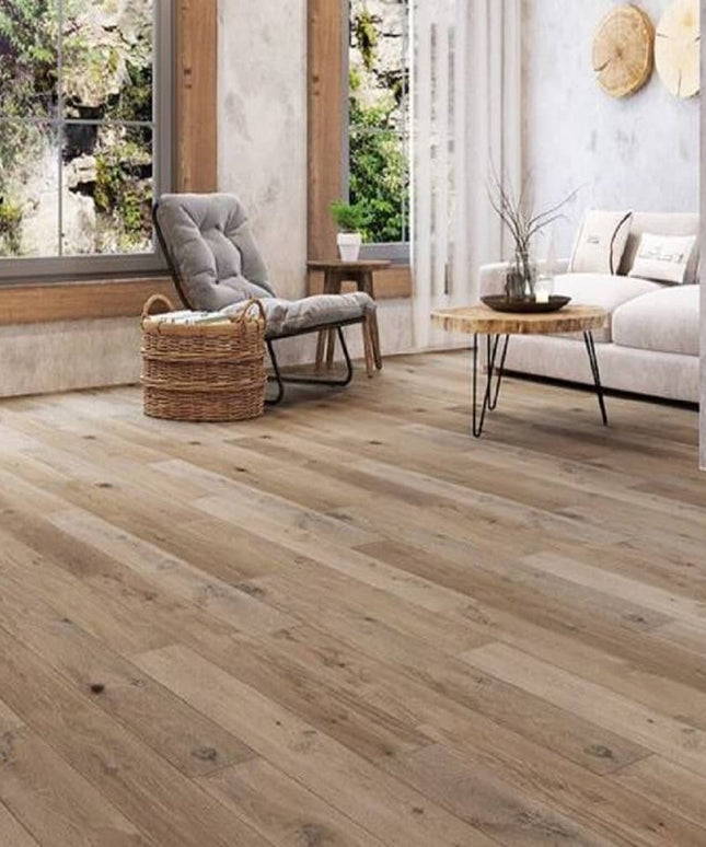 BHW Trinity Waterproof Engineered Hardwood White Oak Floors  Geneva  8007