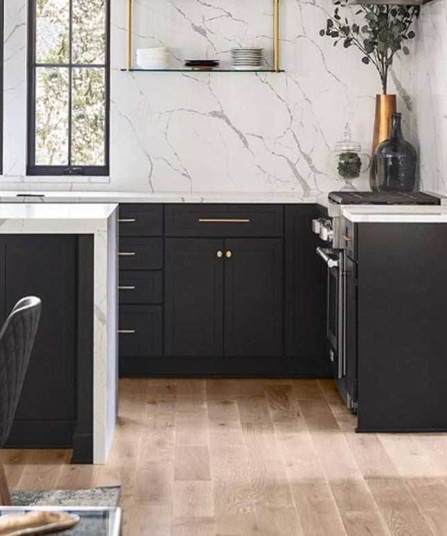 Mullican Durable Sawn Engineered White Oak Hardwood Floor Bellême Beaumont Room
