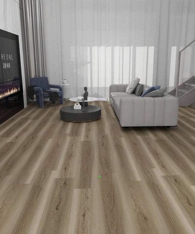 Essentials Brown Laminate Floor Floating Floor Desert Sky 9″ ESS11M-325 Room