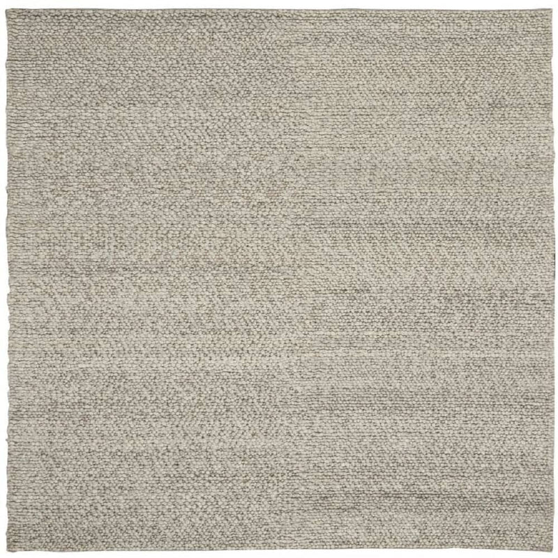 Calvin Klein Contemporary Solid Rectangle Area Rug Riverstone Grey Ivory Made in India
