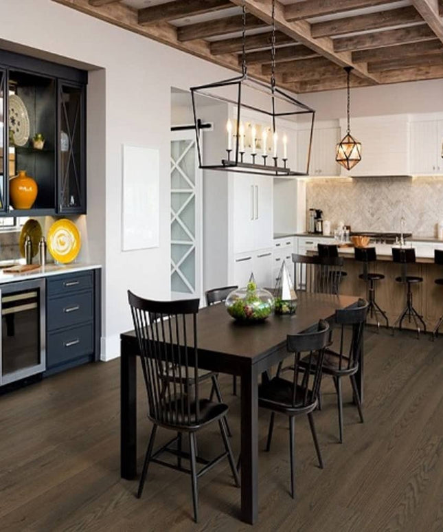 Mullican Durable Sawn Engineered White Oak Hardwood Floor Bellême Cheverny Room