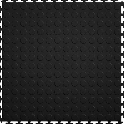 Perfection Coin Luxury Vinyl Tile Floating Floor Black