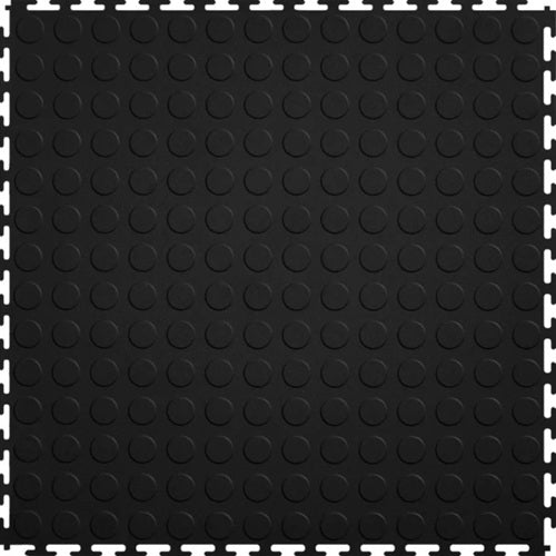 Perfection Coin Luxury Vinyl Tile Floating Floor Black