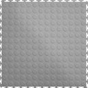 Perfection Coin Luxury Vinyl Tile Floating Floor Light Grey