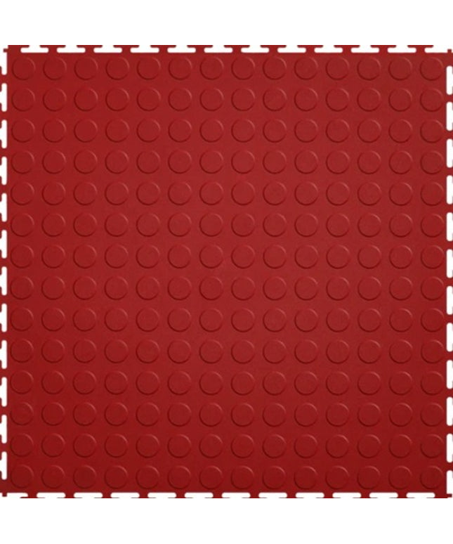 Perfection Coin Luxury Vinyl Tile Floating Floor Red