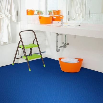 Perfection Coin Luxury Vinyl Tile Floating Floor Blue
