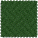 Perfection Diamond Plate Luxury Vinyl Tile Floating Floor Green