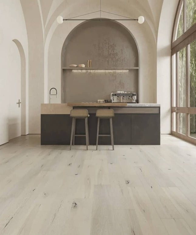 Enchanted European Oak Engineered Wide Plank Hardwood Floor - Alpine Meadows Room