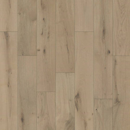 Piso de madera maciza de tablones anchos de roble europeo encantado, color glaciar