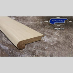 GreenHaven Annapolis White Bamboo 7mm Overlap Stair Nose