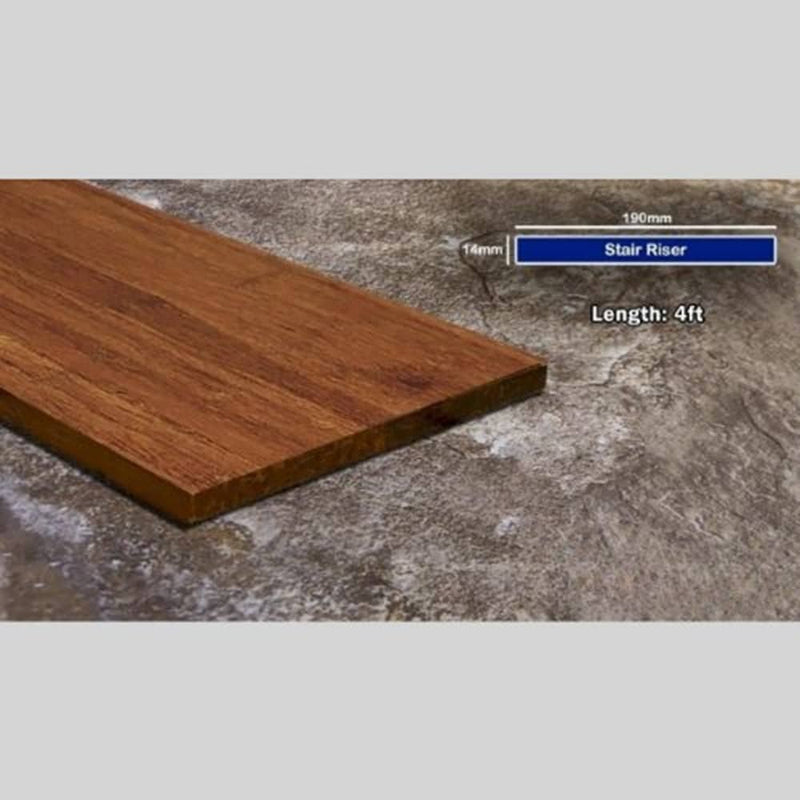 GreenHaven Carbonized Strand Bamboo 4ft Stair Riser