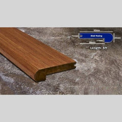 GreenHaven Carbonized Strand Bamboo 14mm Overlap Stair Nose