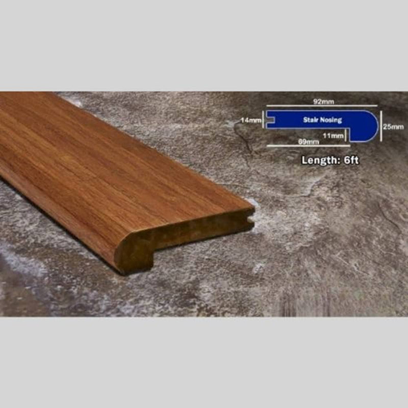 GreenHaven Carbonized Strand Bamboo 14mm Overlap Stair Nose