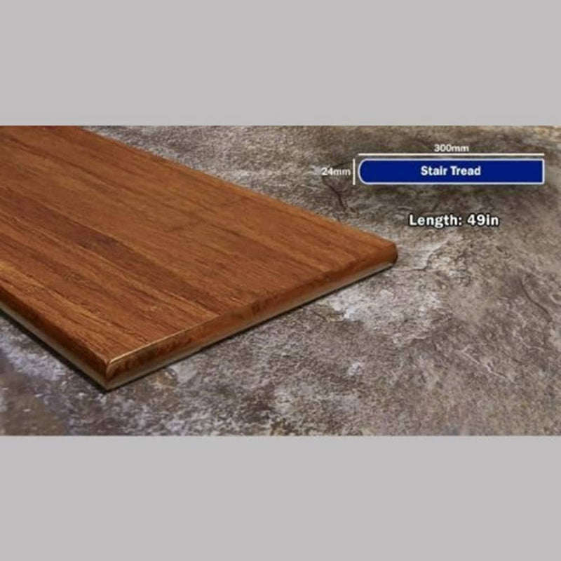 GreenHaven Eco-friendly Carbonized Strand Bamboo Stair Tread