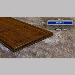 GreenHaven Eco-friendly Toasted Almond Antiqued Bamboo Stair Tread