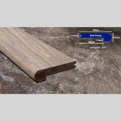 GreenHaven Tahoe Distressed Bamboo 14mm Overlap Stair Nose