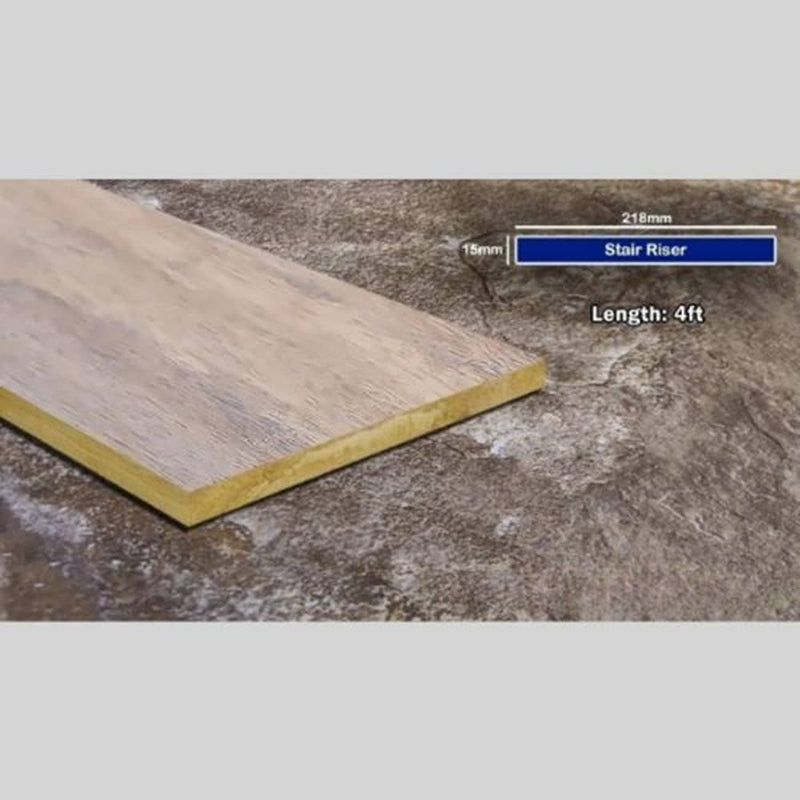 GreenHaven Tahoe Distressed Bamboo 4ft Stair Riser