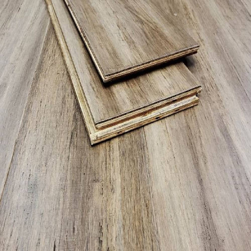 MFH GreenHaven Hand Scraped Bamboo Floor Mesa Antiqued Extra Wide Plank