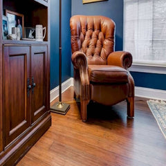MFH GreenHaven Hand Scraped Bamboo Floor Toasted Almond Antiqued Extra Wide Plank Room