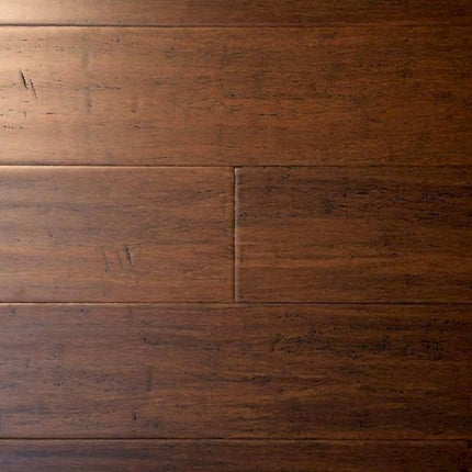 MFH GreenHaven Hand Scraped Bamboo Floor Toasted Almond Antiqued Extra Wide Plank