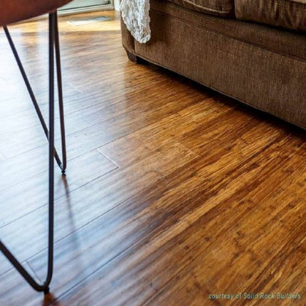 MFH GreenHaven Carbonized Bamboo Floor Hand Scraped Antiqued  Radiant Heating Compatible