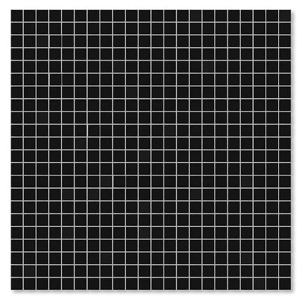 Artistic Tile  Marble Carrara Black Mosaic Honed 5/8 Inch Square Field Vintage Tile