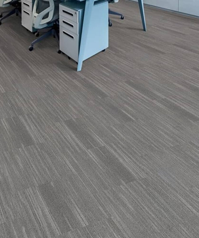 Matrexx Luminous  Stain Resistant Carpet Tile Chrome 717010