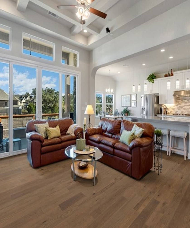 Mullican Contemporary Engineered Hickory Hardwood Floor Haven Oasis