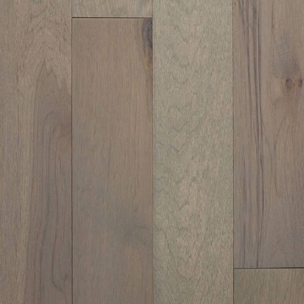 Mullican Durable Sawn Engineered Hickory Hardwood Floor Nature Greystone