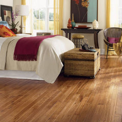 Mullican Rustic Solid Hickory Hardwood Floor Knob Creek Saddle Room