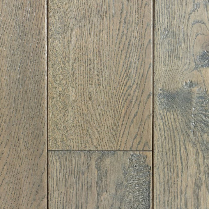 Mullican Vintage Solid Oak Hardwood Floor Chatelaine Weathered Stone Room