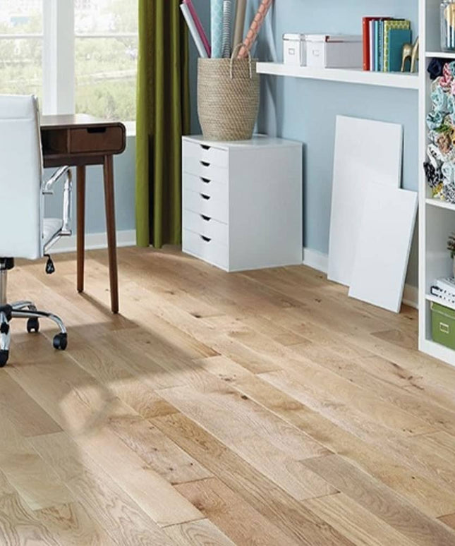 Mullican Durable Engineered European White Oak Hardwood Floor Castillian Engineered Natural Room