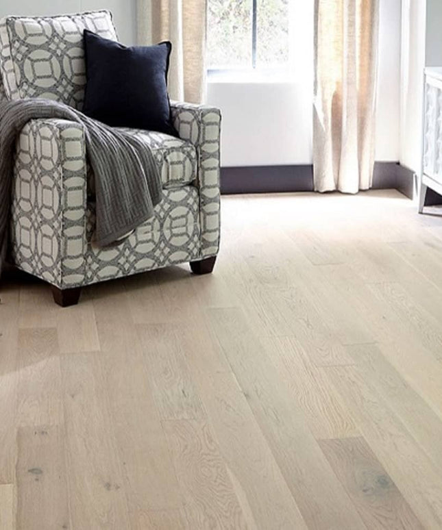 Mullican Durable Engineered European White Oak Hardwood Floor Castillian Engineered Stone Room