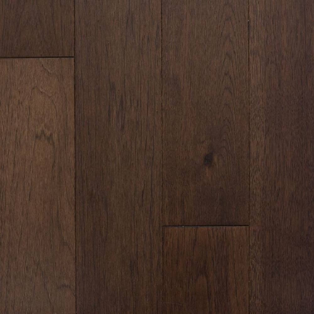 Mullican Durable Solid Hickory Hardwood Floor Nature Espresso