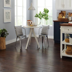 Mullican Durable Solid Hickory Hardwood Floor Nature Espresso