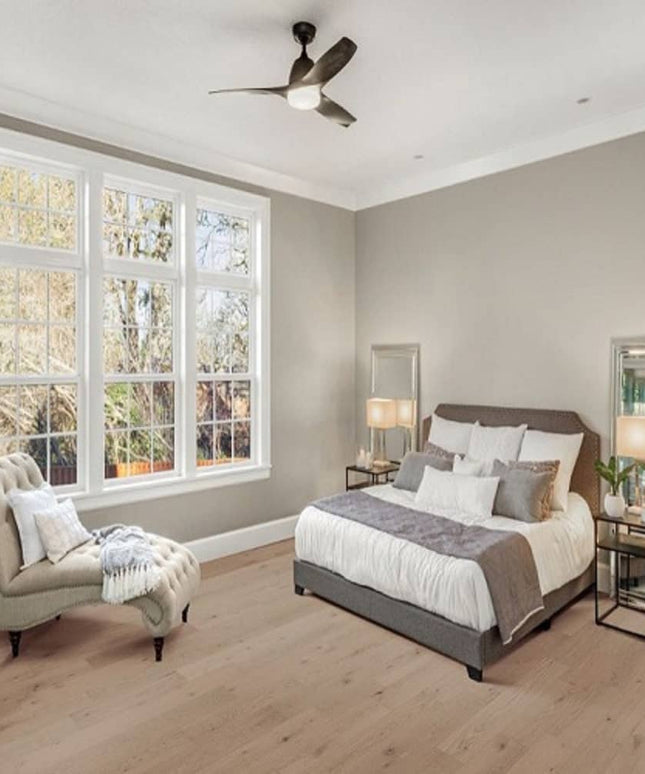 Mullican High-quality Engineered White Oak Hardwood Floor Serenity Blissful