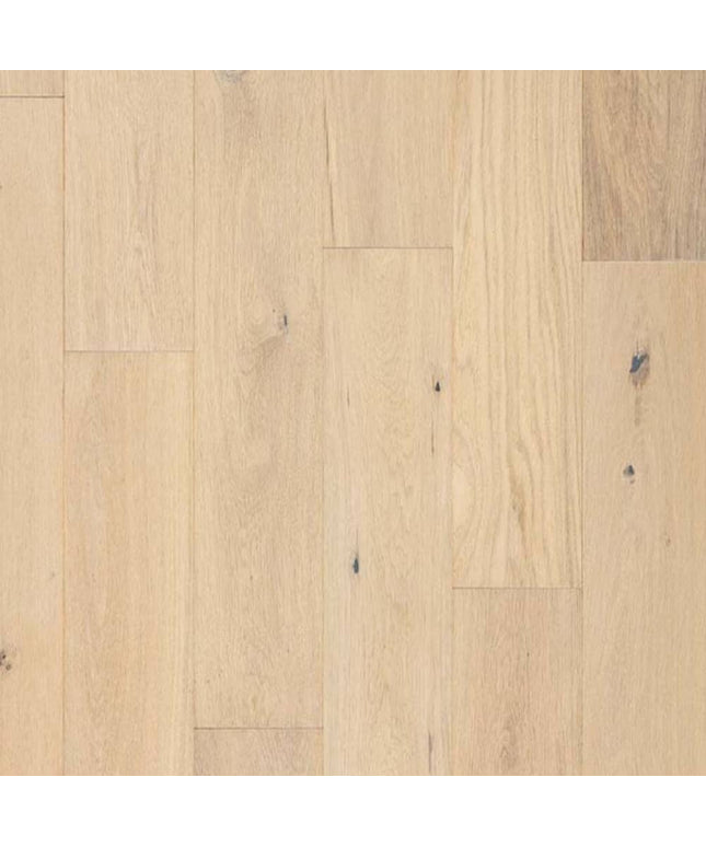 Mullican Luxury Engineered European White Oak Hardwood Floor Castillian Cottage Alabaster