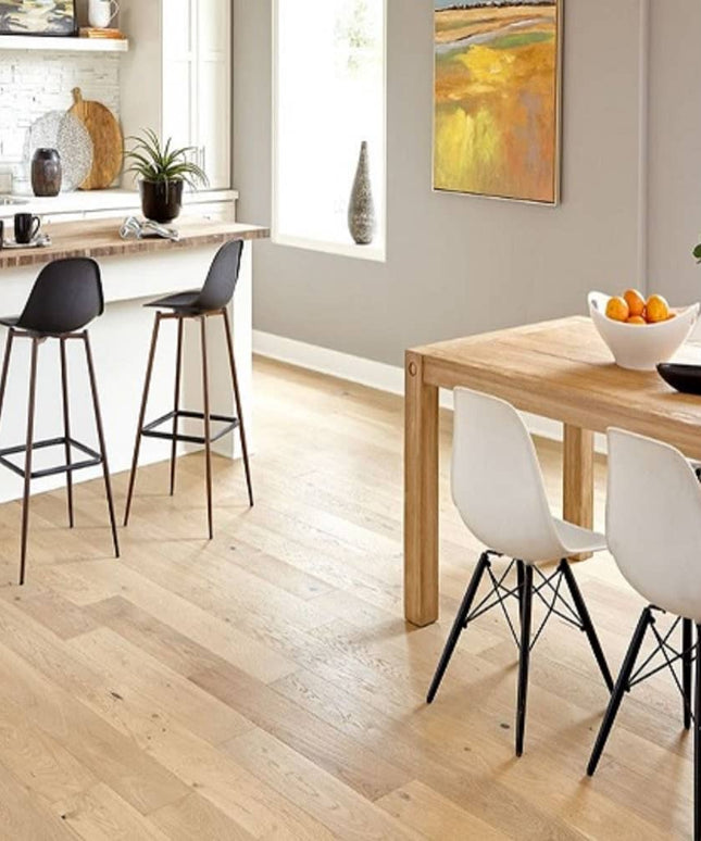 Mullican Luxury Engineered European White Oak Hardwood Floor Castillian Cottage Alabaster