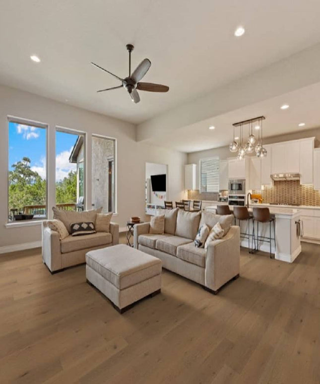 Mullican Luxury Engineered White Oak Hardwood Floor Serenity Harmony