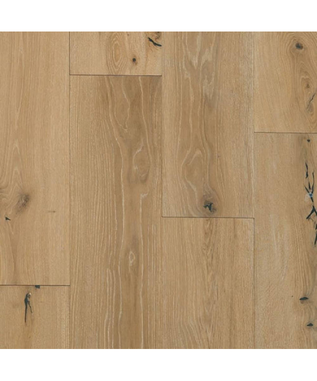 Mullican Stylish Engineered European White Oak Hardwood Floor Castillian Premier Coastal Fog
