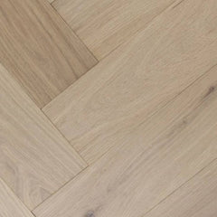 Mullican Stylish Engineered European White Oak Hardwood Floor Castillian Premier Herringbone Coastal Fog