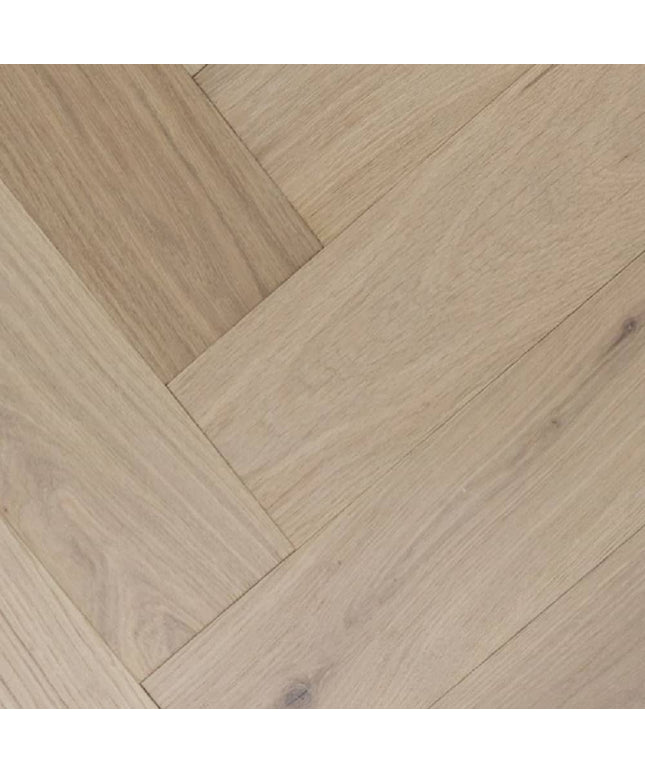 Mullican Stylish Engineered European White Oak Hardwood Floor Castillian Premier Herringbone Monroe Bisque