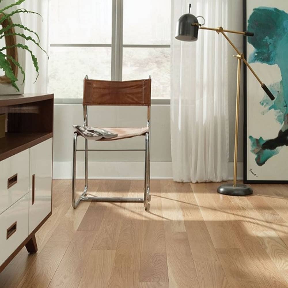 Mullican Timeless Sawn Engineered White Oak Hardwood Floor Dumont Natural