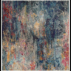 Nourison Modern Abstract Rectangle Area Rug Celestial Multicolor CES16 Made In Turkey