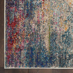 Nourison Modern Abstract Rectangle Area Rug Celestial Multicolor CES16 Made In Turkey
